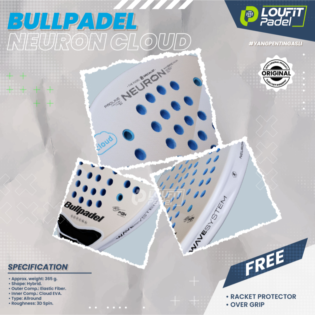 Jual Racket Padel Bullpadel Neuron Cloud 2025 used by Federico Chingoto ...
