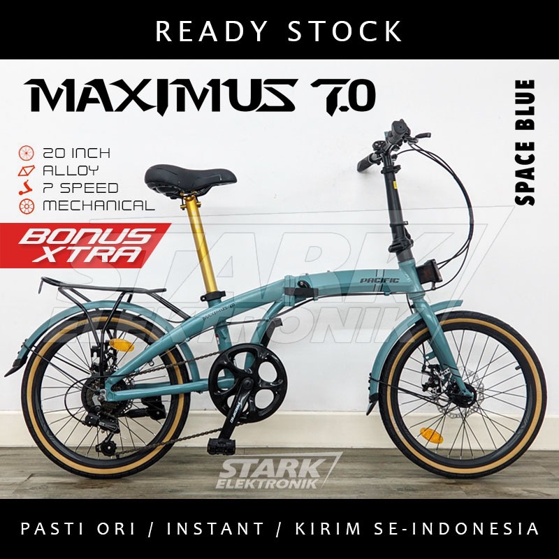 Jual Pacific MAXIMUS 20 inch Sepeda Lipat Folding Bike | Shopee Indonesia