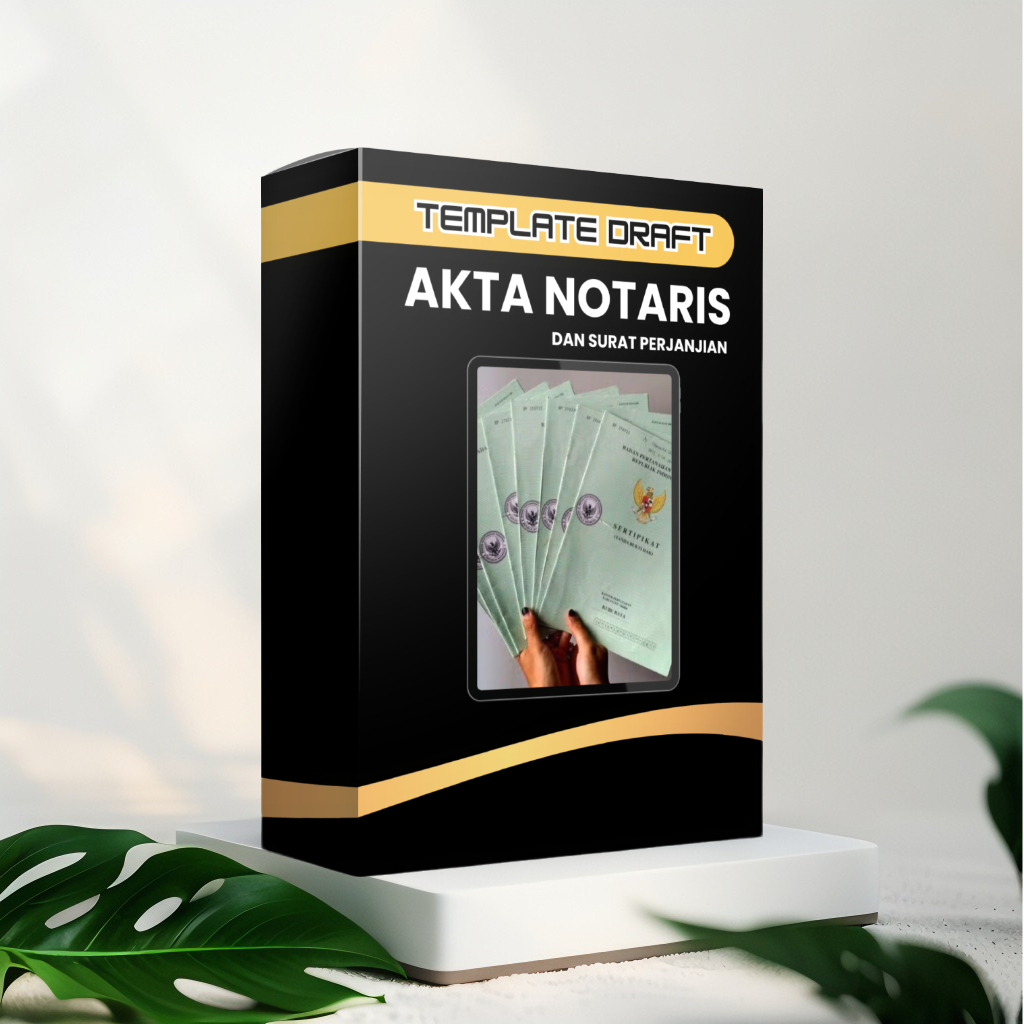 Jual Template Draft Akta Notaris & Surat Perjanjian - Kontrak Notaris ...