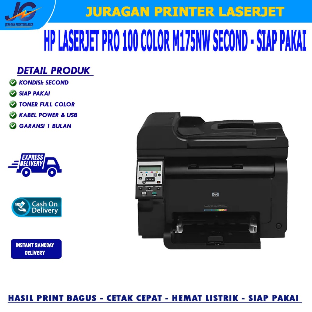 Jual Printer HP LaserJet Pro 100 Color M175nw – Cetak Warna, WiFi ...