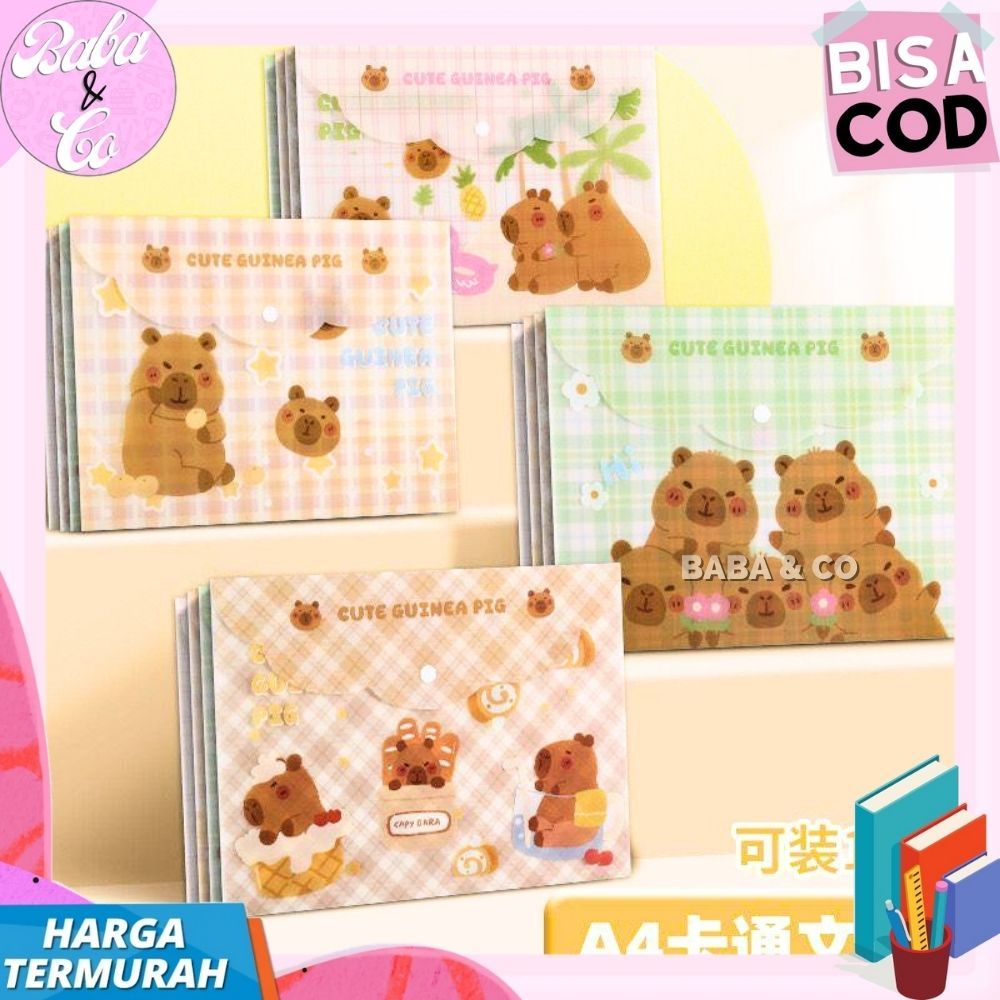 Jual MAP CAPYBARA MAP PLASTIK SIZE A4 MOTIF CAPYBARA MAP PLASTIK ...