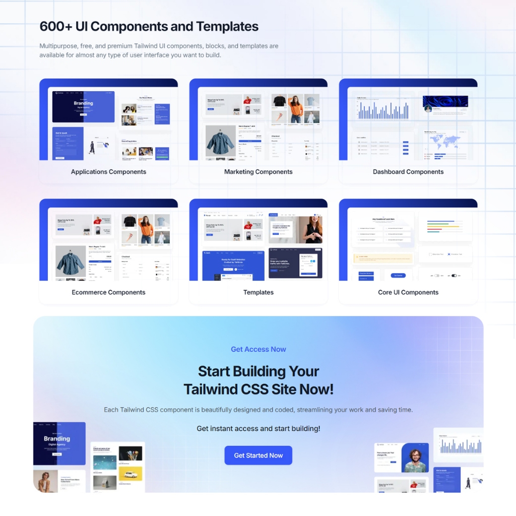 Jual Tailgrids - Tailwind CSS UI Components & Template All Access ...