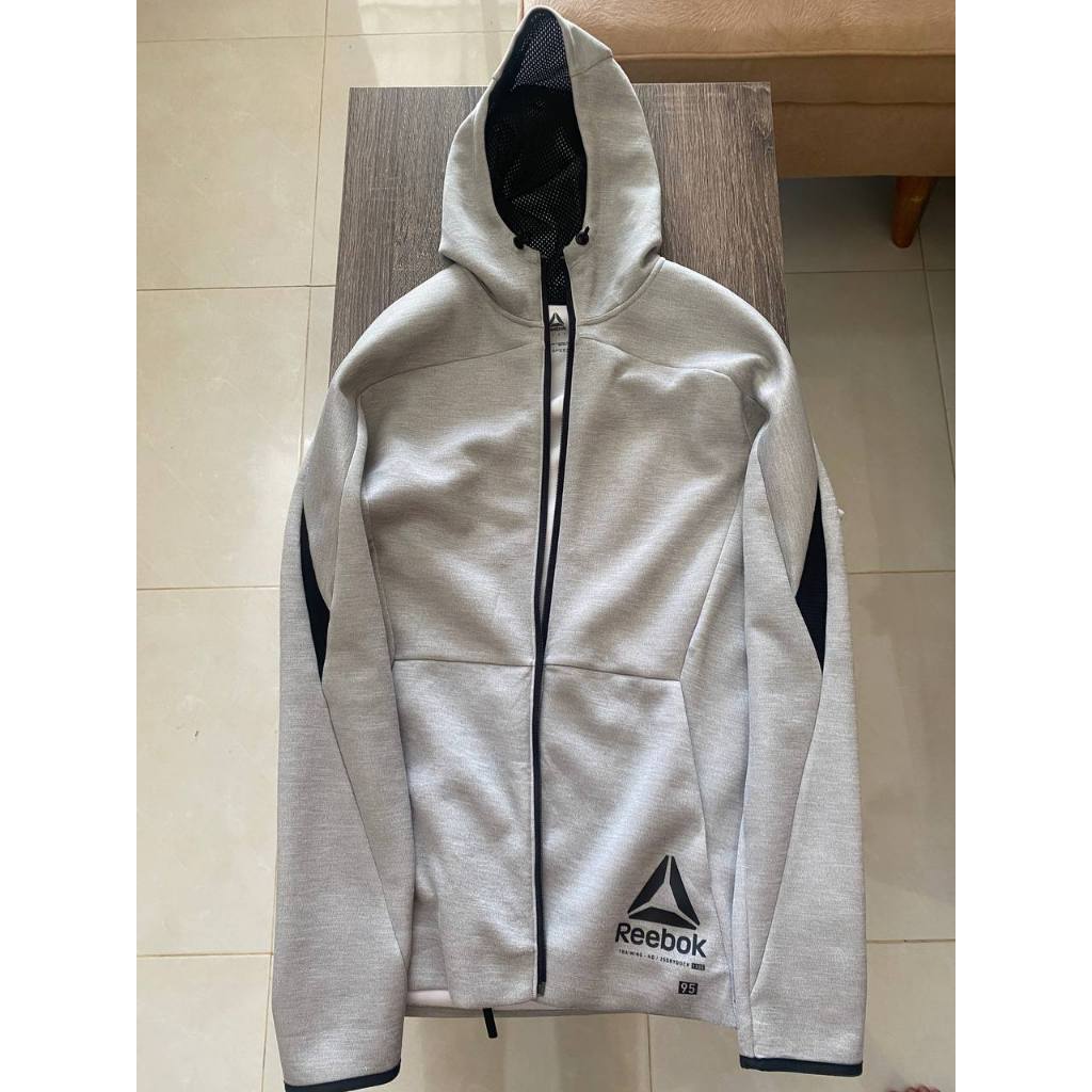 Jual Jaket Hoodie REEBOK Full Sleeve Solid Men Jacket-FI8304 | Shopee ...