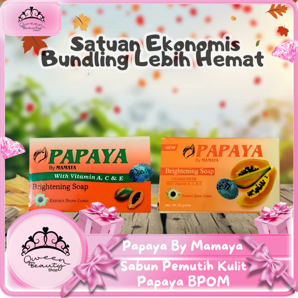 Sabun Papaya By Mamaya Sabun Pemutih Kulit Pepaya BPOM Sabun Pepaya Penghilang Jerawat