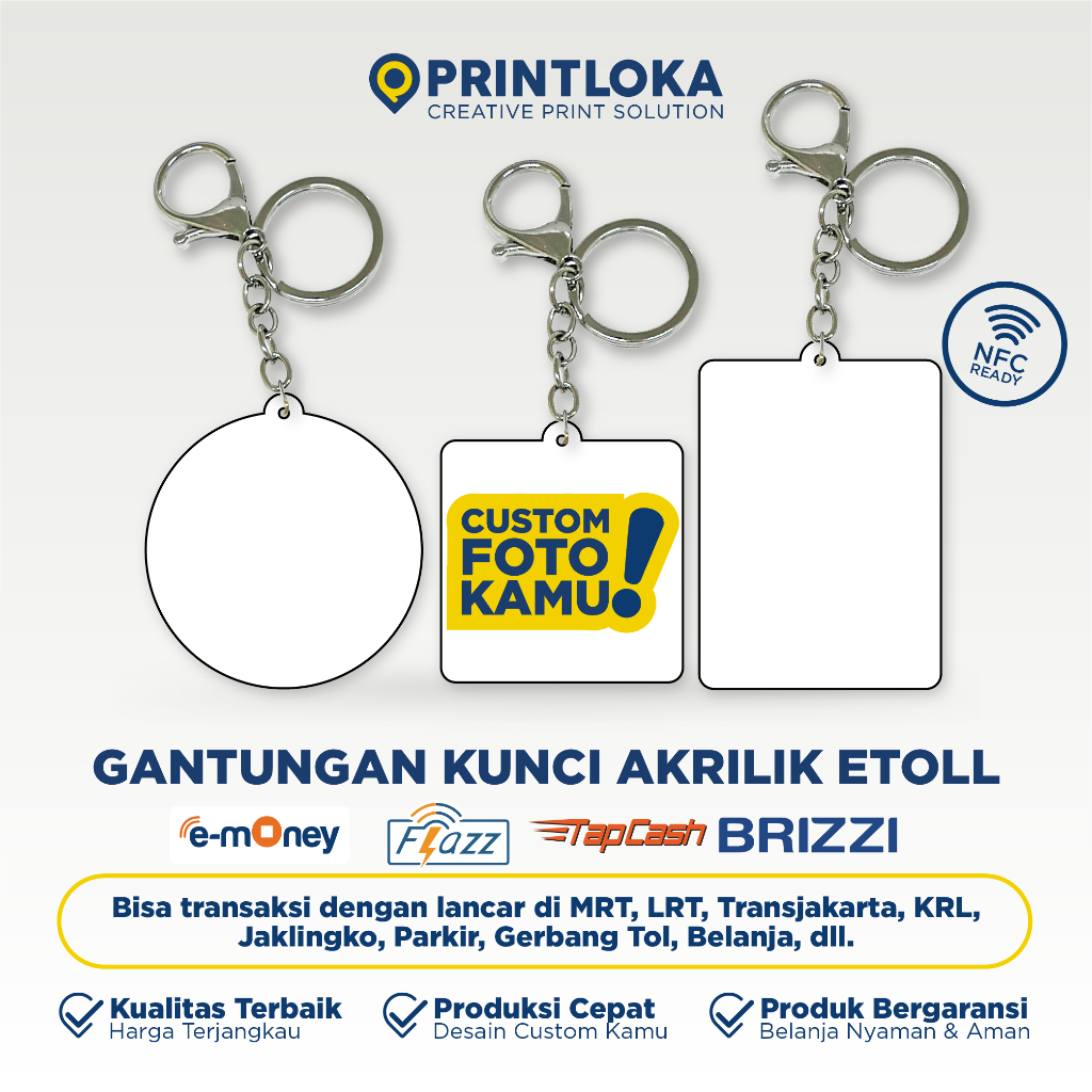 Jual All Ride Charm Gantungan Kunci Etoll Emoney Flazz Tapcash Brizzi ...