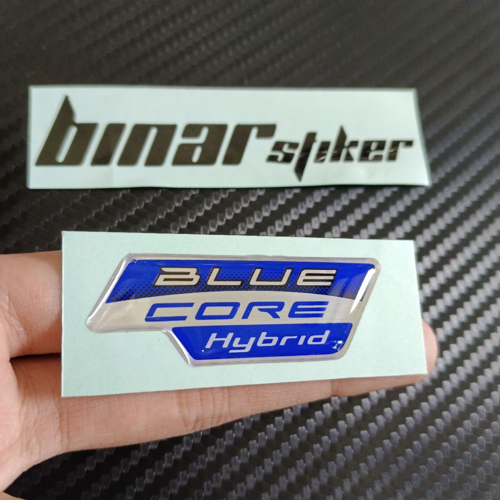 Jual STIKER EMBLEM TIMBUL BLUE CORE HYBRID | Shopee Indonesia