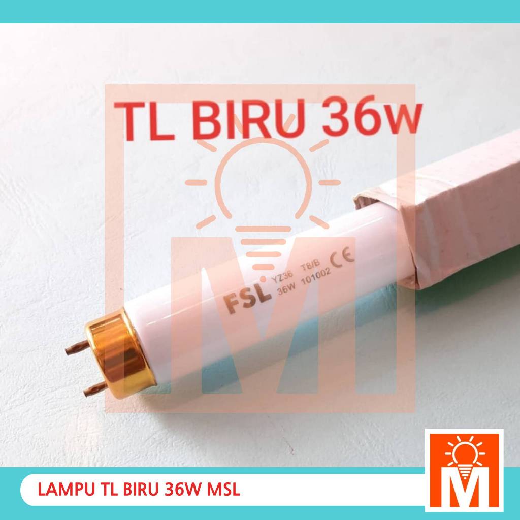 Jual Lampu TL Biru 36w - T8 / TL Warna Biru 36w-T8 | Shopee Indonesia