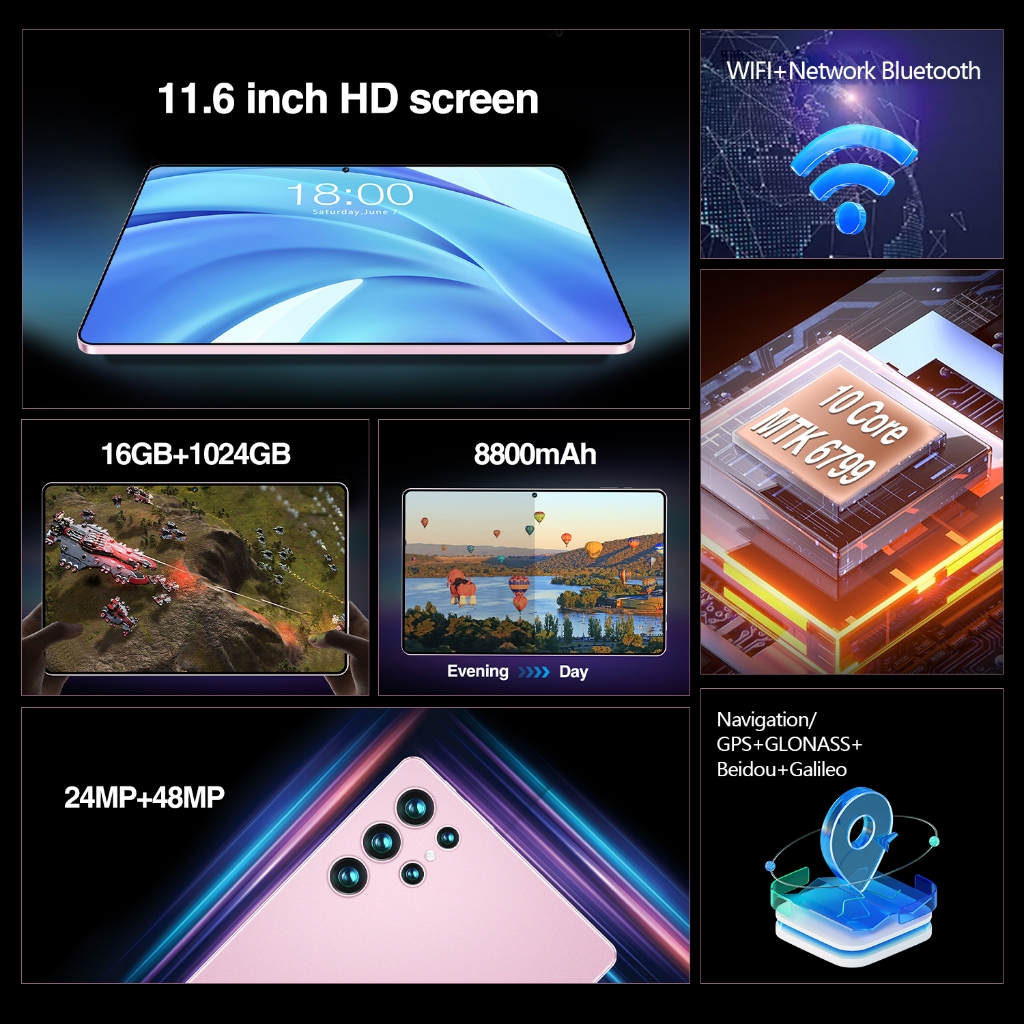 Jual Tablet Android Tab S10Pro 11.6 Inch 5G Dual SIM RAM 16GB 1024GB ...