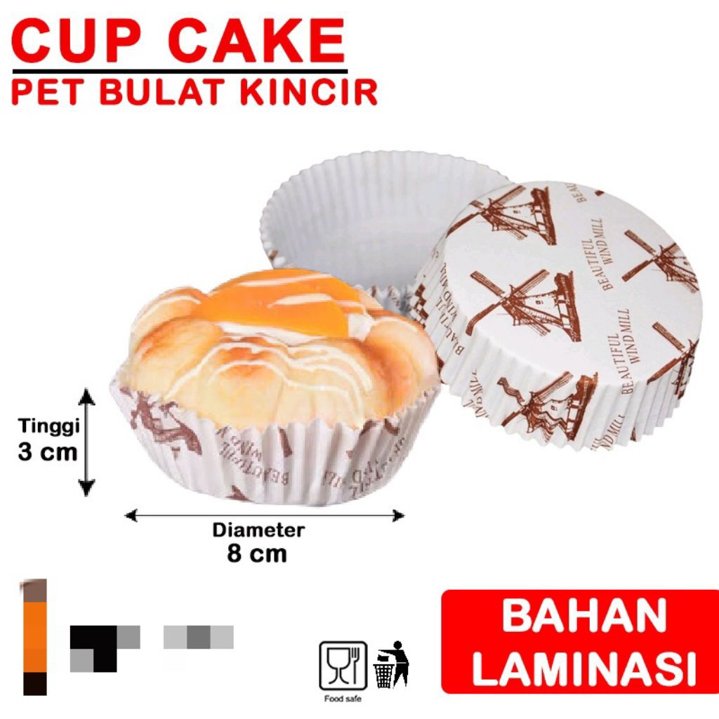 Jual Cup Roti BULAT CUP ROTI OVAL ISI 200 pcs | Shopee Indonesia