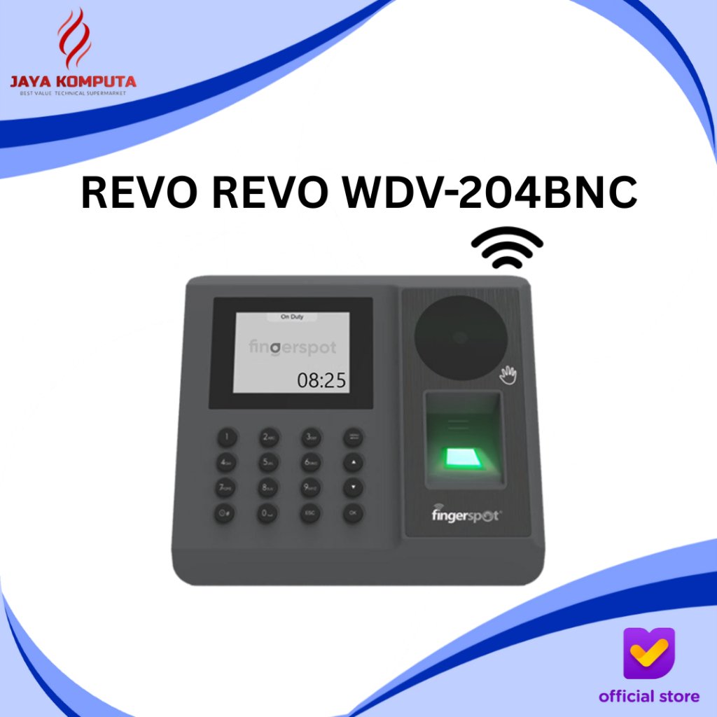 Jual Mesin Absensi Fingerspot Revo WT-204BNC Palm Vein, Fingerprint ...