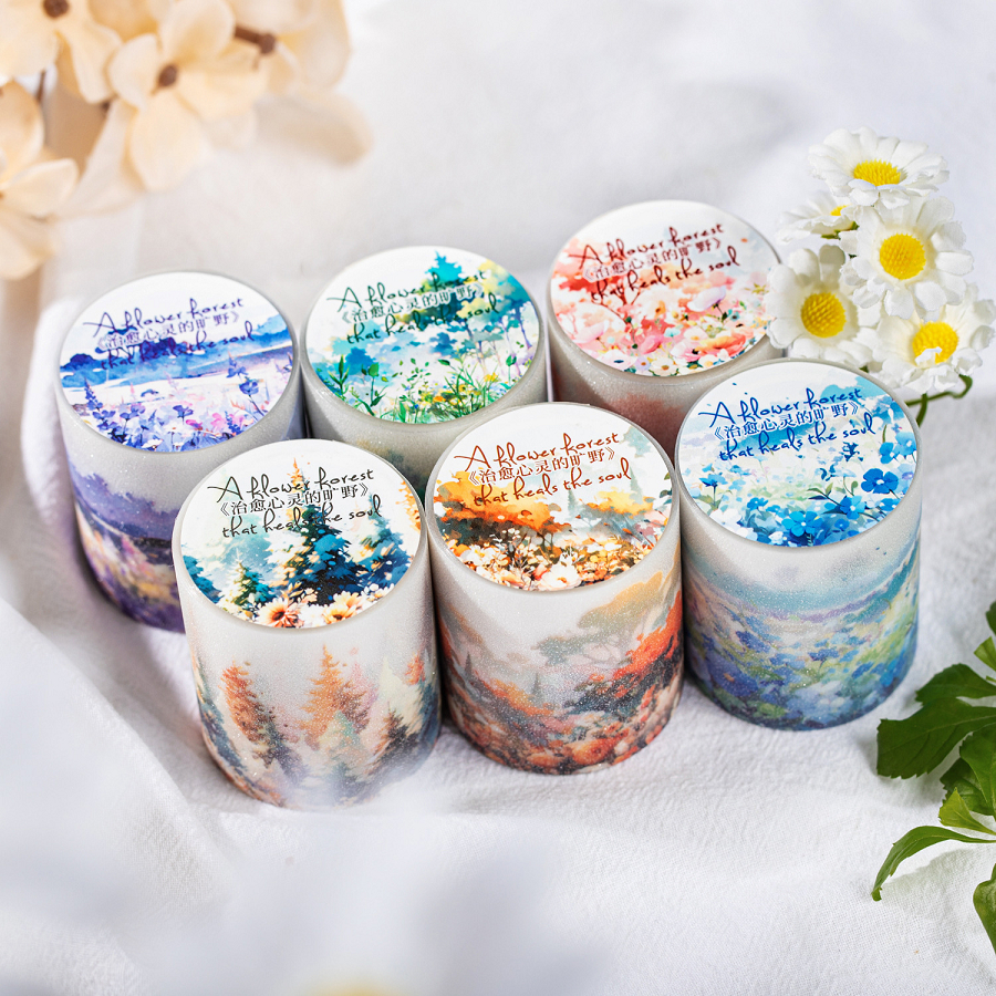 Jual [Artopia] Roll A Flower Forest AFF PET Tape Glitter Nature Alam ...