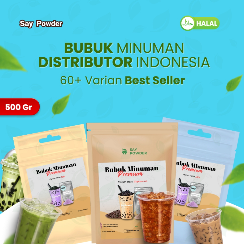 Jual Bubuk Minuman Rasa Premium 500 Gram Serbuk Minuman Kekinian ...