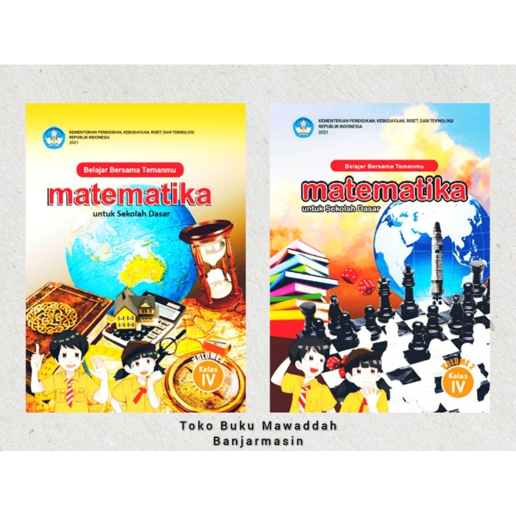 Jual Buku Siswa Matematika Kelas 4 Vol 1 Vol 2 Kurikulum Merdeka