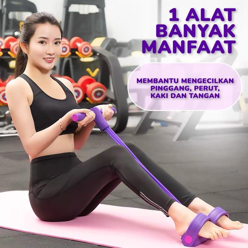 Resistance Band Pita Latihan Elastis Olahraga Tali Olahraga Stretching Fitness Gym Yoga