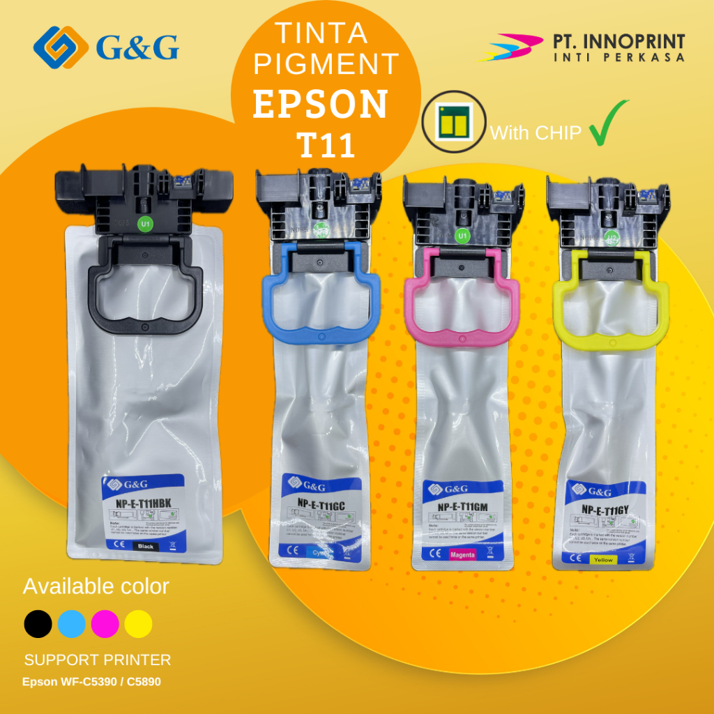 Jual [G&G] Tinta Cartridge Epson T11F-T11G isi 2x lipat dari standart ...