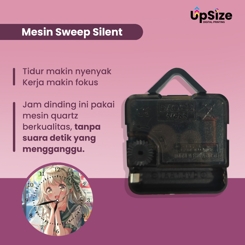 Jual Custom Jam Dinding MDF Ukuran 30 cm | Desain Estetik | Cocok untuk ...