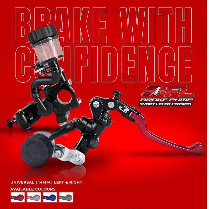 Jual RCB - FORGED MASTER BRAKE PUMP S1-FL RH 14MM ( SHORT LEVER ...