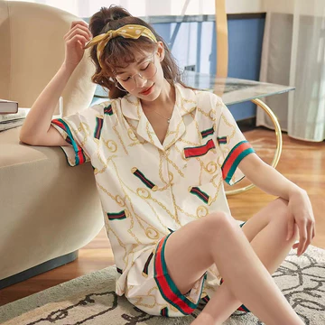 TUTA PIYAMA 009 Baju Tidur Wanita Dewasa Model Kemeja Bahan Satin High Quality Sleepwear