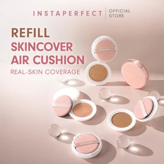 [SPECIAL LAUNCH NEW SHADES!] Instaperfect Refill Skincover Air Cushion 11 g (Real Skin Buildable Coverage, Transfer-Resistant, SPF 50 PA++++)- Bedak Foundation Muka Tahan lama