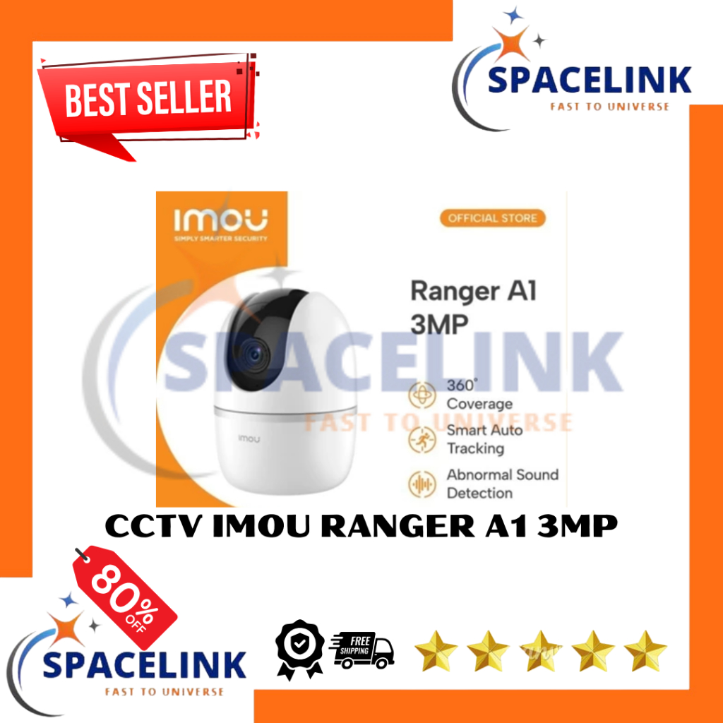 Jual MOU RANGER A1 3MP IPC-K2E1P 2WAY AUDIO PAN TILT IPCAM INDOOR WIFI ...