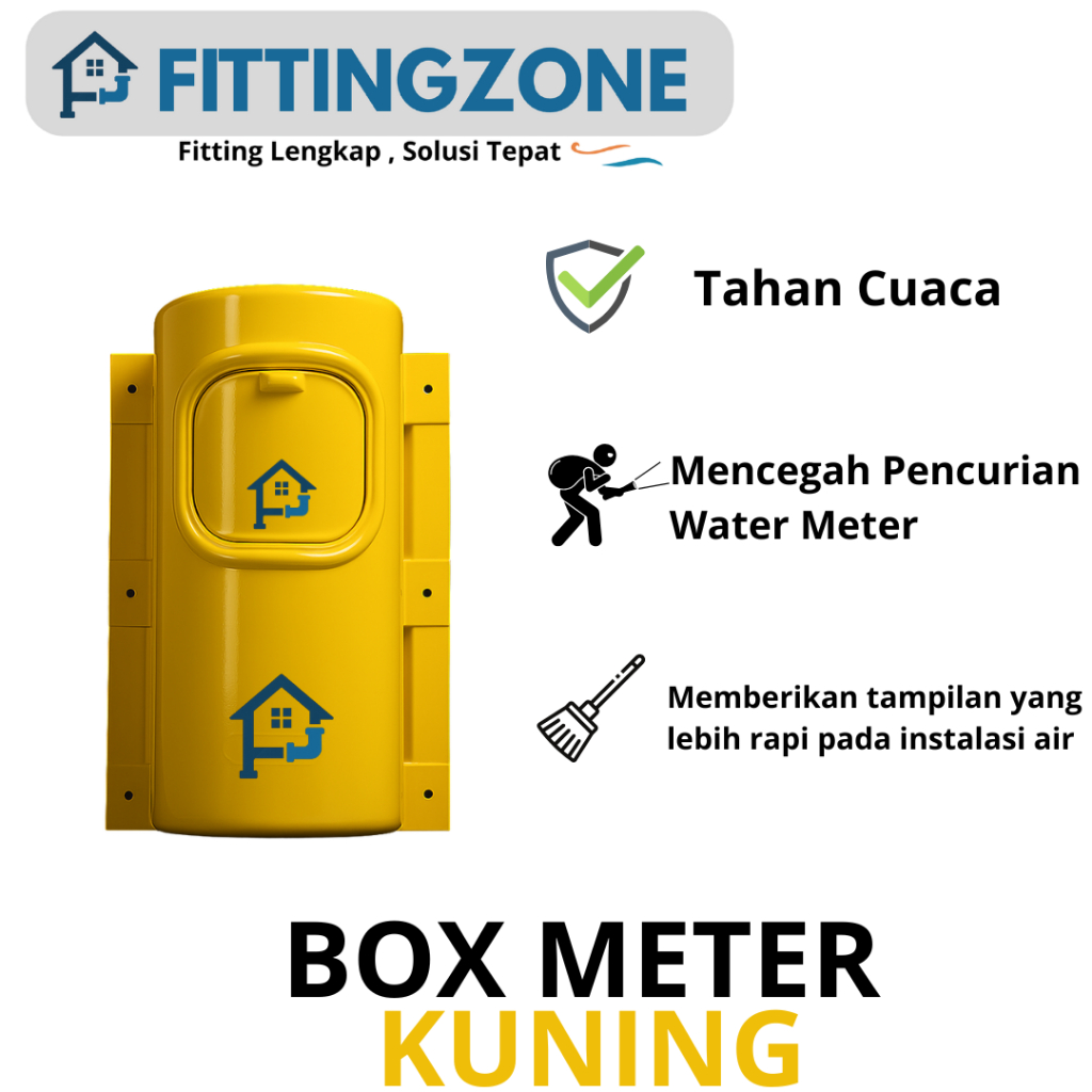 Jual Box Meter Kuning Air PDAM / Tutup Meteran Air , Warna Kuning ...