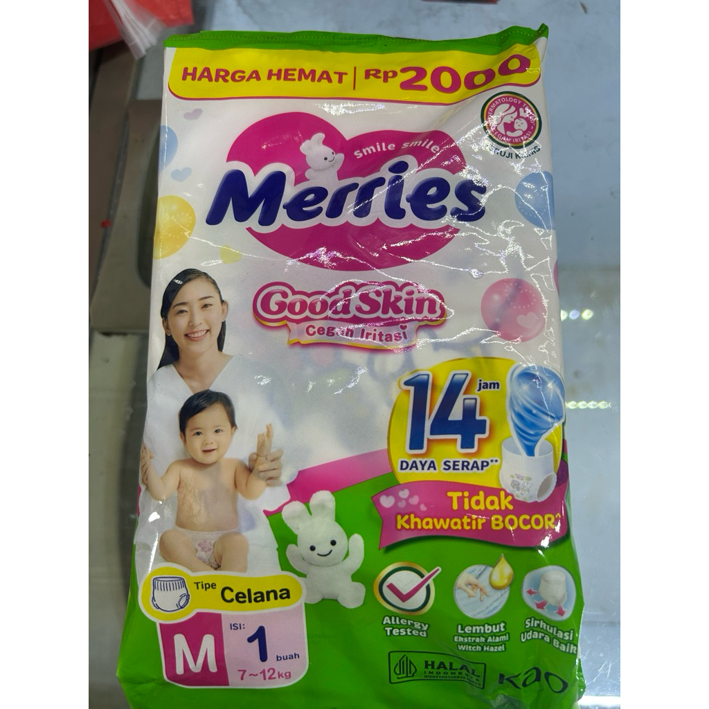 Jual Popok Merries renceng | Shopee Indonesia