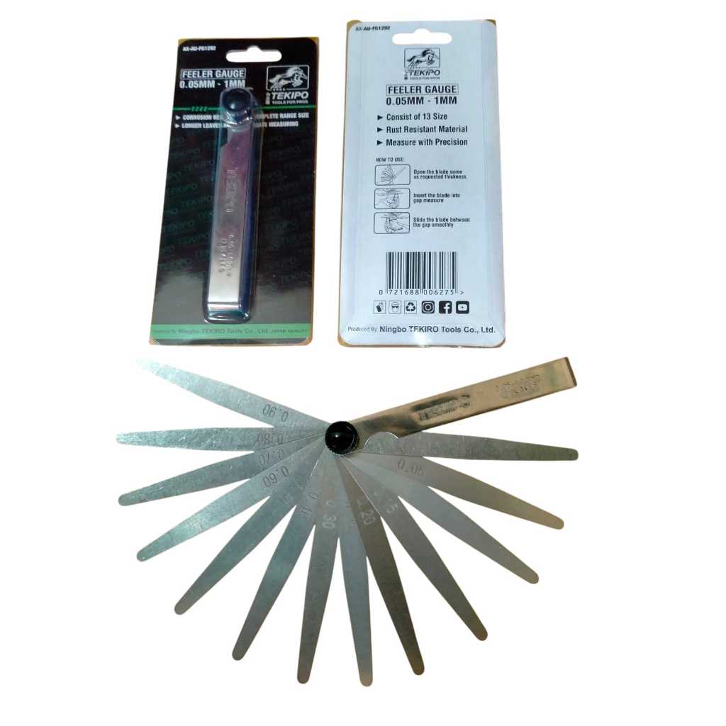 Jual TEKIPO FULLEER GAUGE BLADES SET 13PCS / ALAT UKUR CELAH MOBIL ...