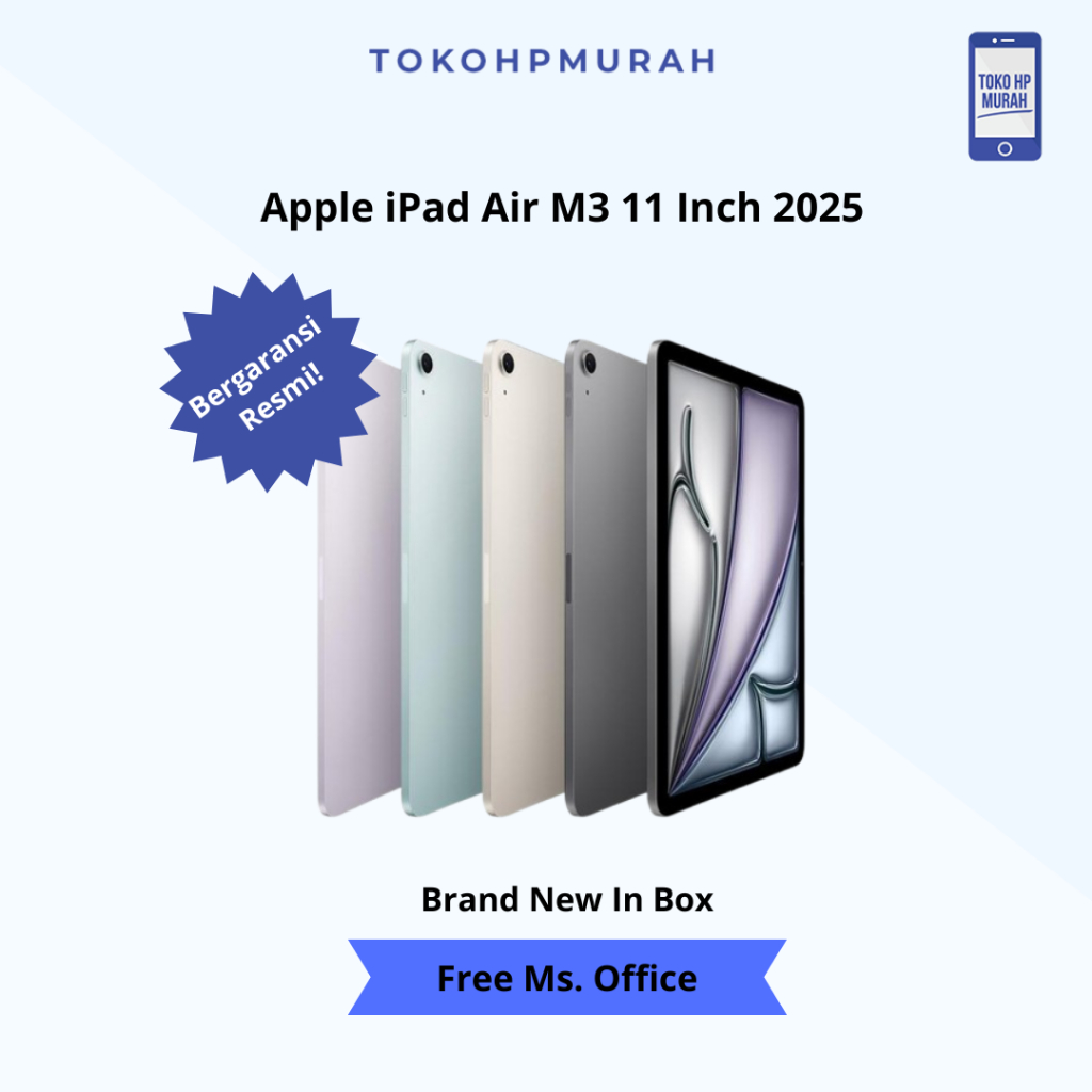 Jual Apple iPad Air M3 11" 2025 1TB 512GB 256GB 128GB Air 7 7th Gen ...