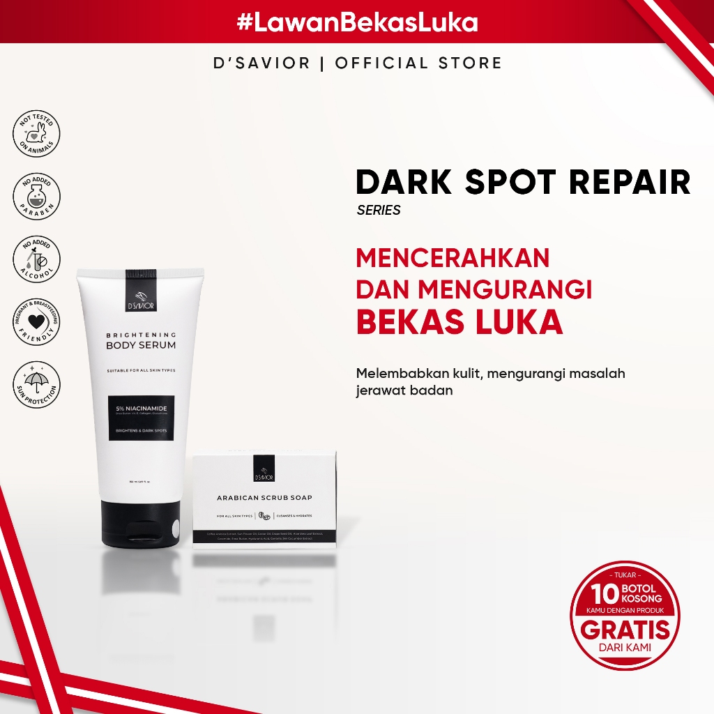 Jual [SPECIAL MEMBER] D'SAVIOR Dark Spot Repair | Body Serum 150ml ...
