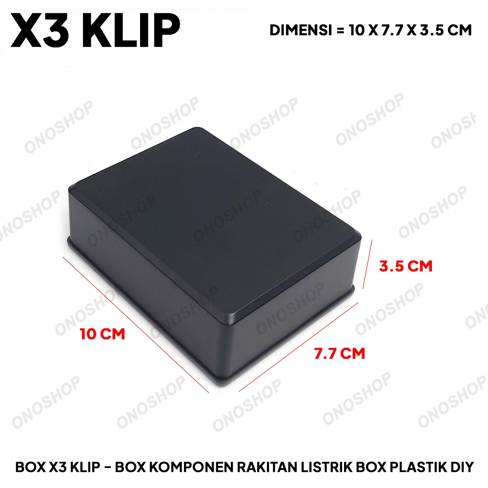 Jual Box X3 Klip - Box Komponen Rakitan Listrik Box Plastik DIY ...