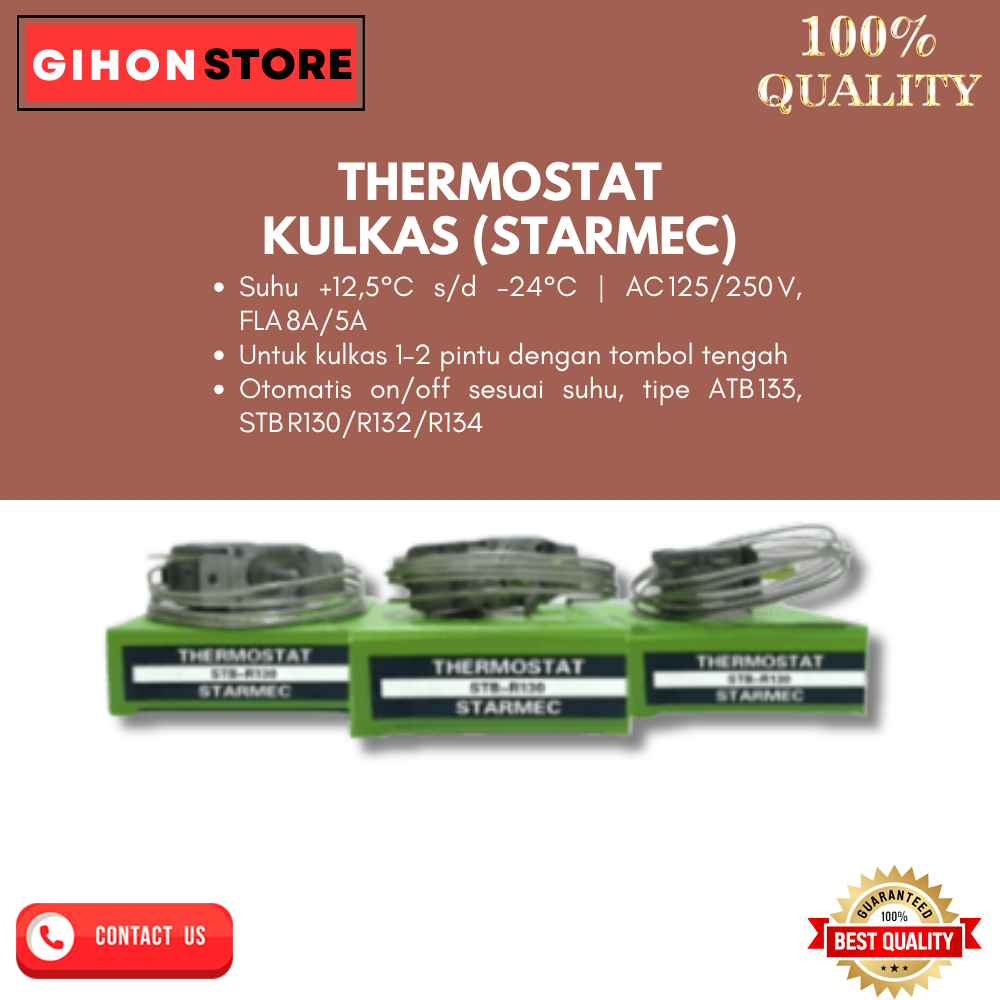 Jual STARMEC THERMOSTAT KULKAS 1-2 PINTU ATB-1333, STB-R130, STB-R132 ...