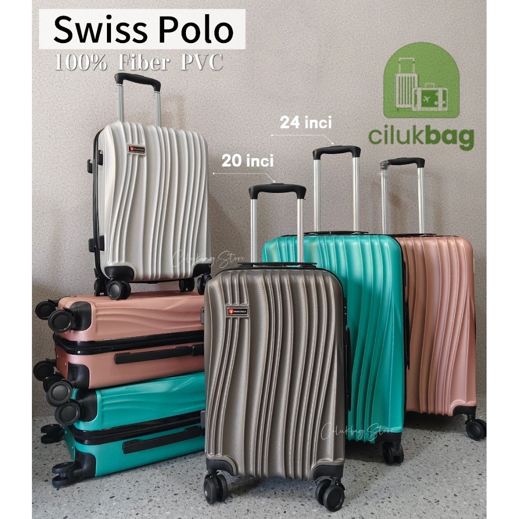 Jual Koper Fiber Swiss Polo Ukuran 20 INCI Cabin Pesawat (Model Baru ...