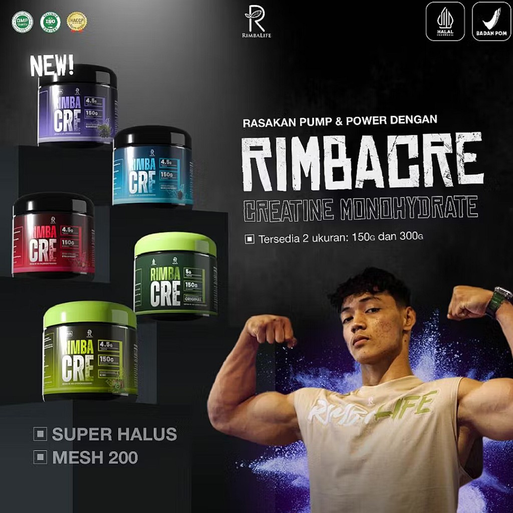 Jual RimbaLife RIMBA CRE Creatine 60 Serving 300gr / 30 Servings 150 ...