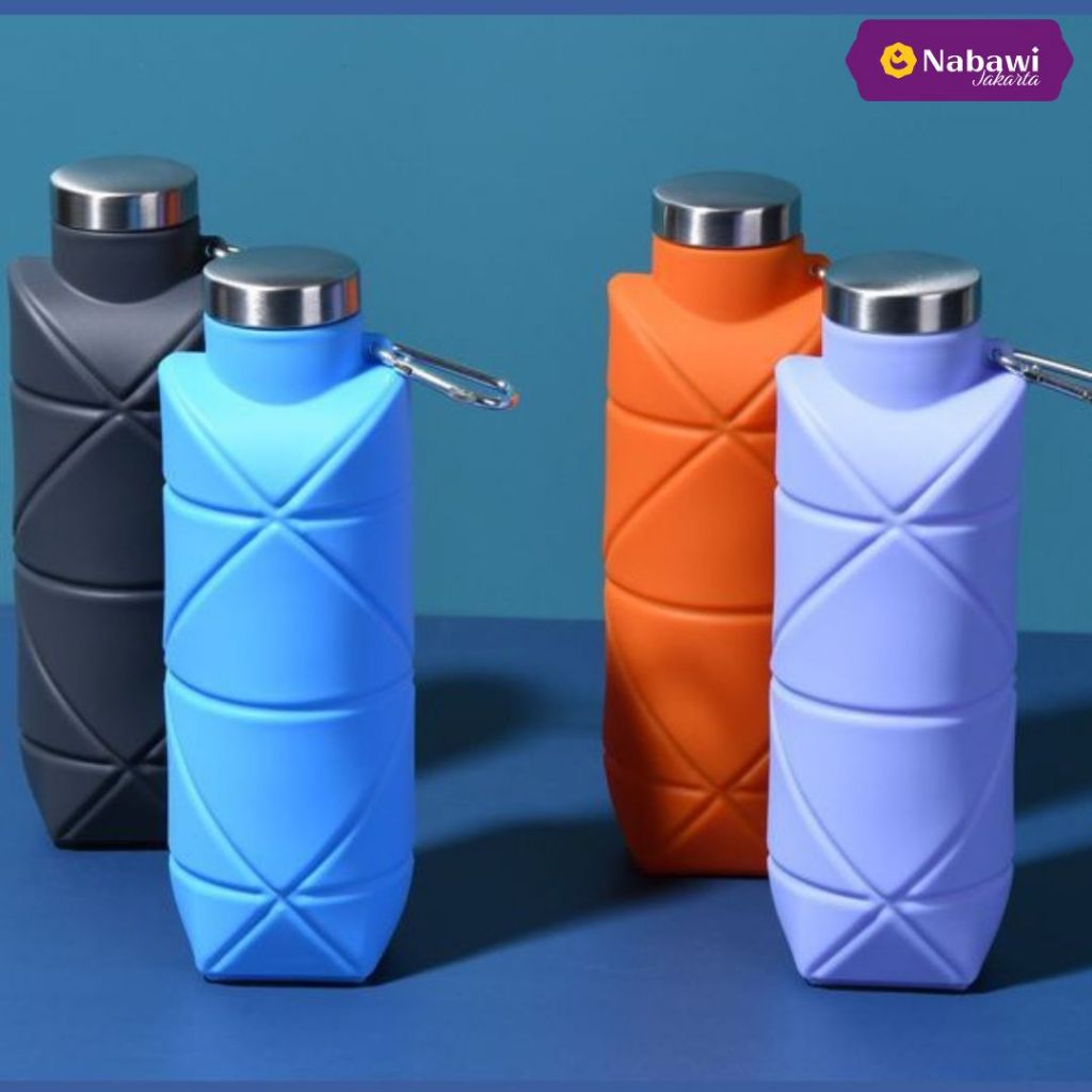 Jual Botol Minum Lipat Origami 700ml Silikon Bebas BPA Botol Air Minum ...