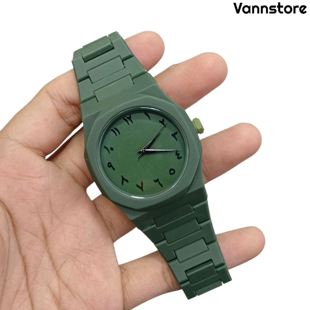 Jual Jam Tangan Pria Fashion Model Arabic free box, baterai dan alat ...