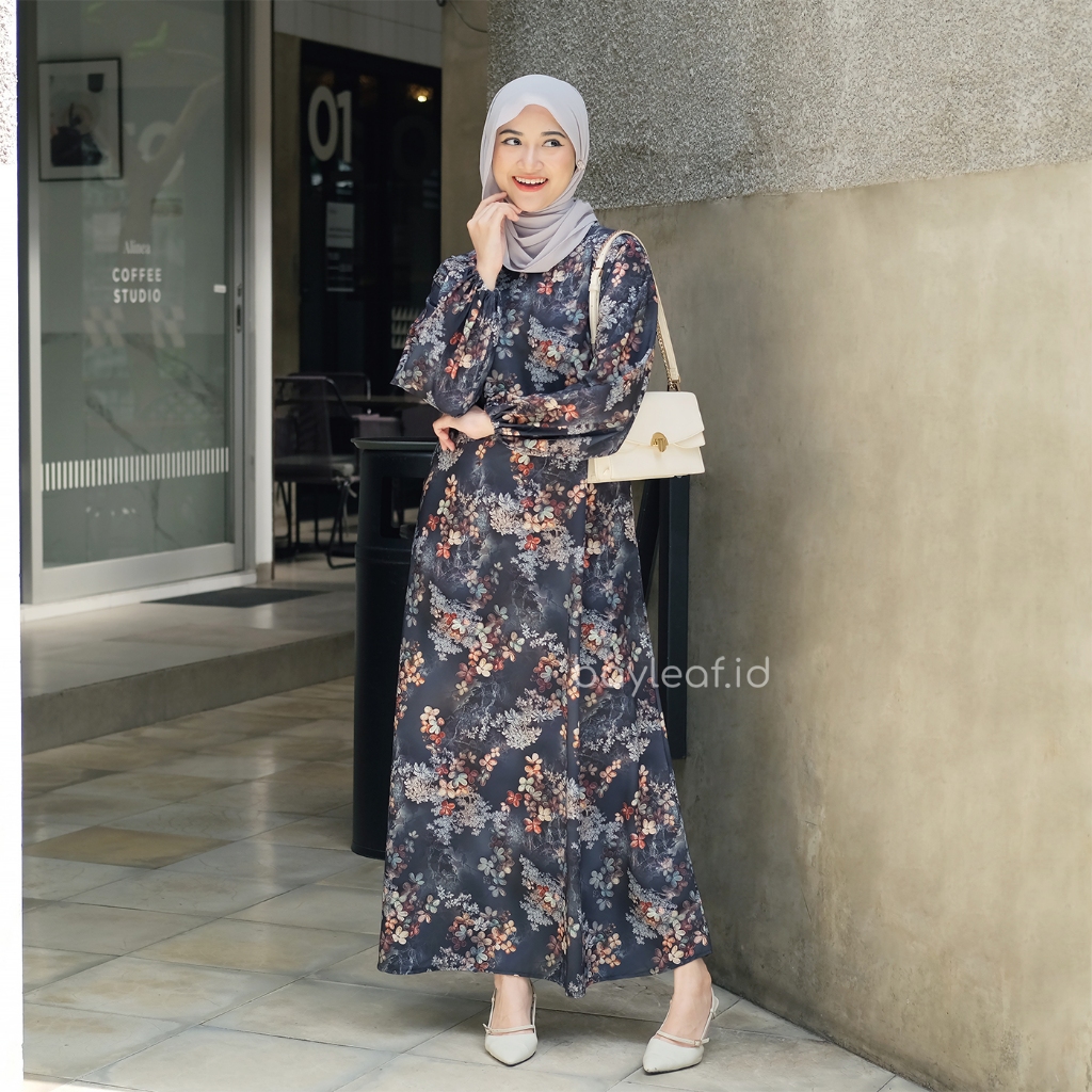 maxi dress shopee Bayleaf Floral New Arrival Ladies Clothing Apparel Floral Print Formal Elegant Wearing this block print dress Maxi Dress Shopee Dress Casual