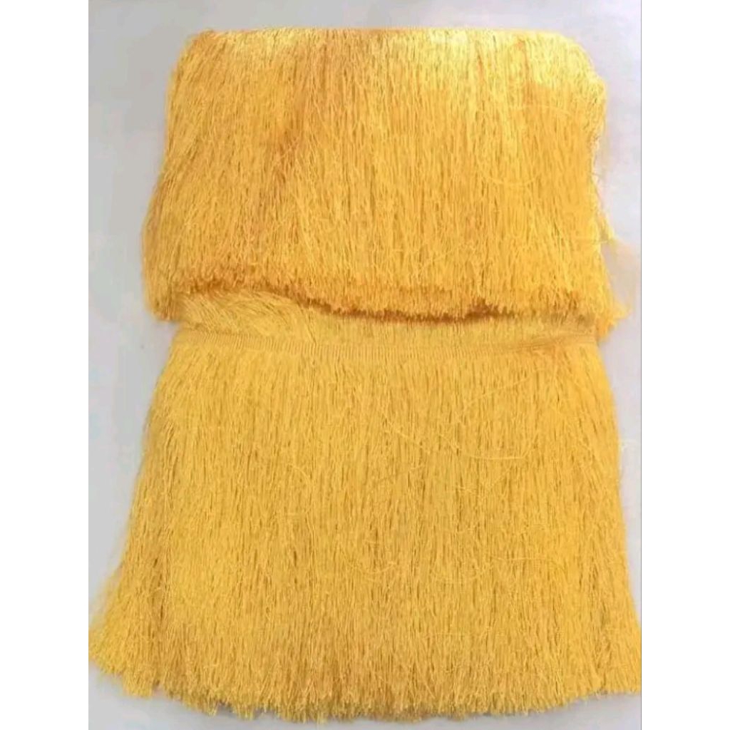 Jual renda rumbai lebar 20cm/rumbai songket/hiasan baju rumbai/rumbai ...