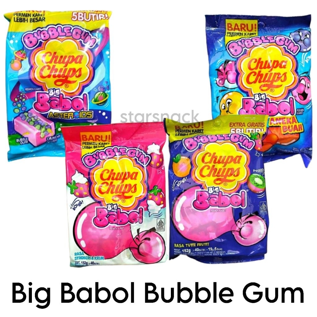Jual Big Babol Chupa Chups 152Gr Straw Asteroid Aneka buah | Shopee ...