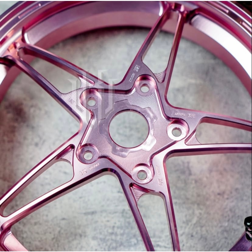 Jual Velg MK Factory M102 Pink Forged CNC For Vespa Sprint Primavera S ...