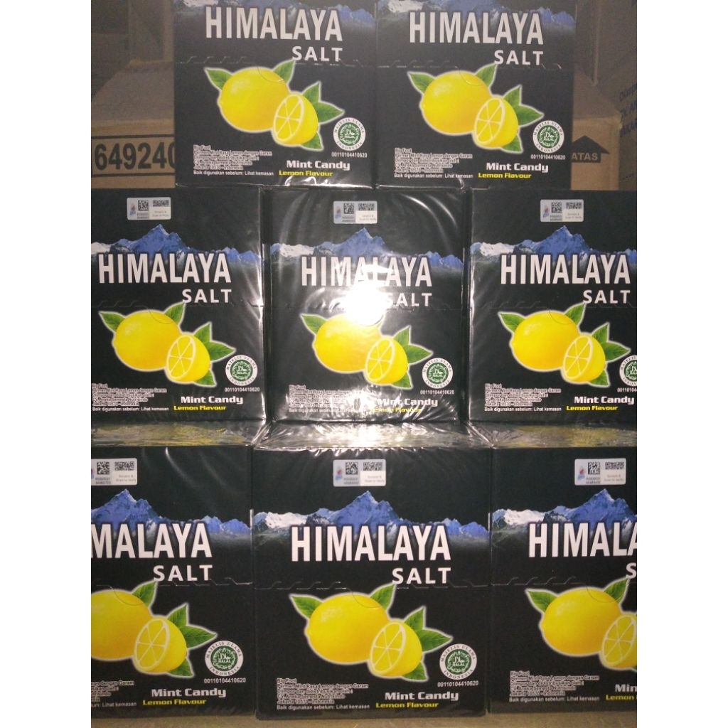Jual Permen Himalaya Salt 1Box Isi 12 Sachet Mint Candy Rasa Lemon ...