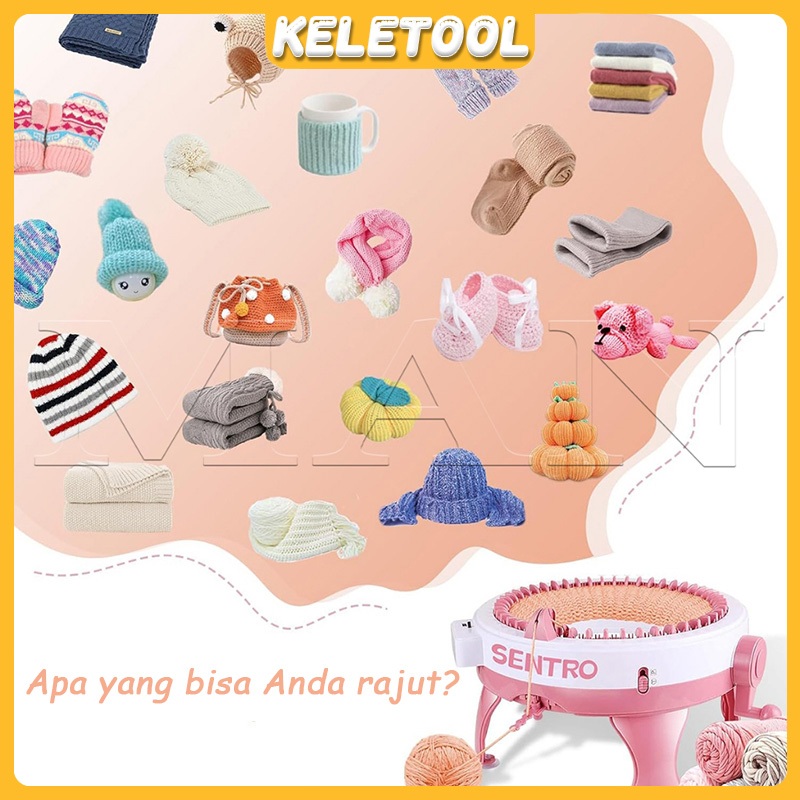 Jual Alat Merajut Rajut Otomatis 48 Jarum Otomatis Knitting Machine ...