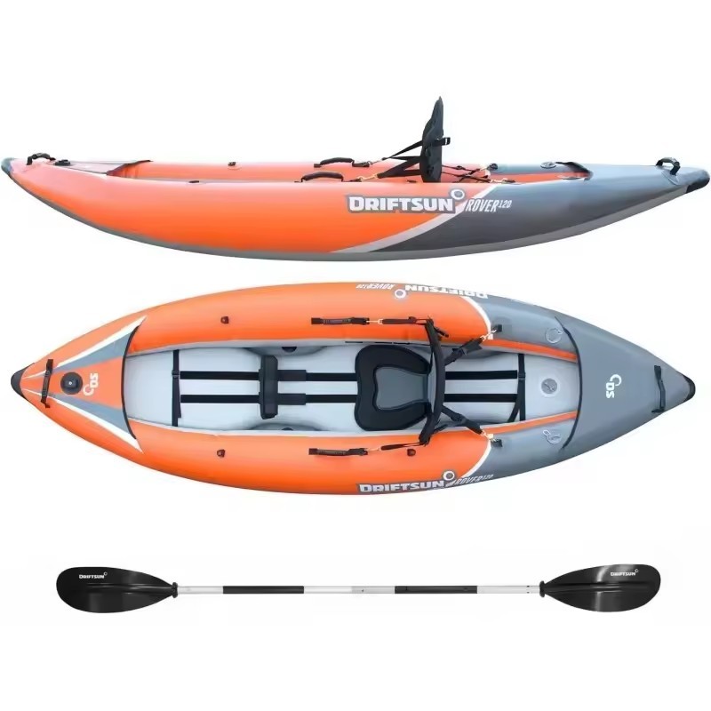 Jual Kayak tiup 840D bahan PVC diperkuat dilengkapi dengan pompa udara ...