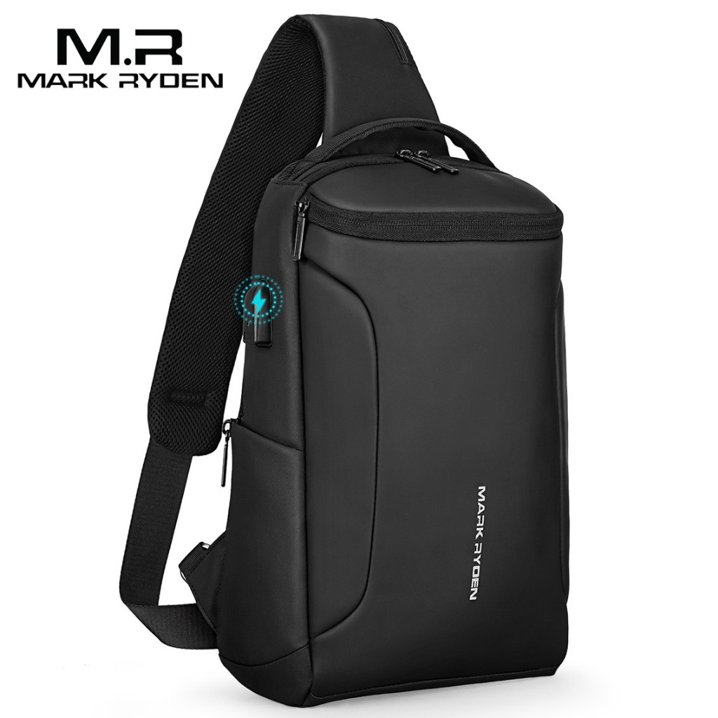 Jual MR7069 Mark Ryden Tas Selempang Pria Crossbody Waist Sling Bag USB ...