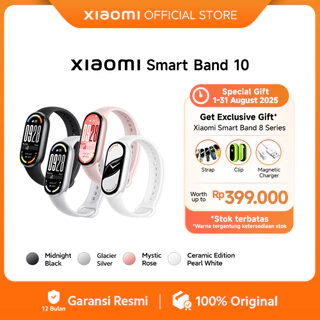 Xiaomi Smart Band 10 | 1.72" AMOLED display in a sleek design | Premium style with colorful and ceramic frame edition | 150+ sports modes with sleep and heart tracking | Long-lasting battery up to 21 days [Official Store]