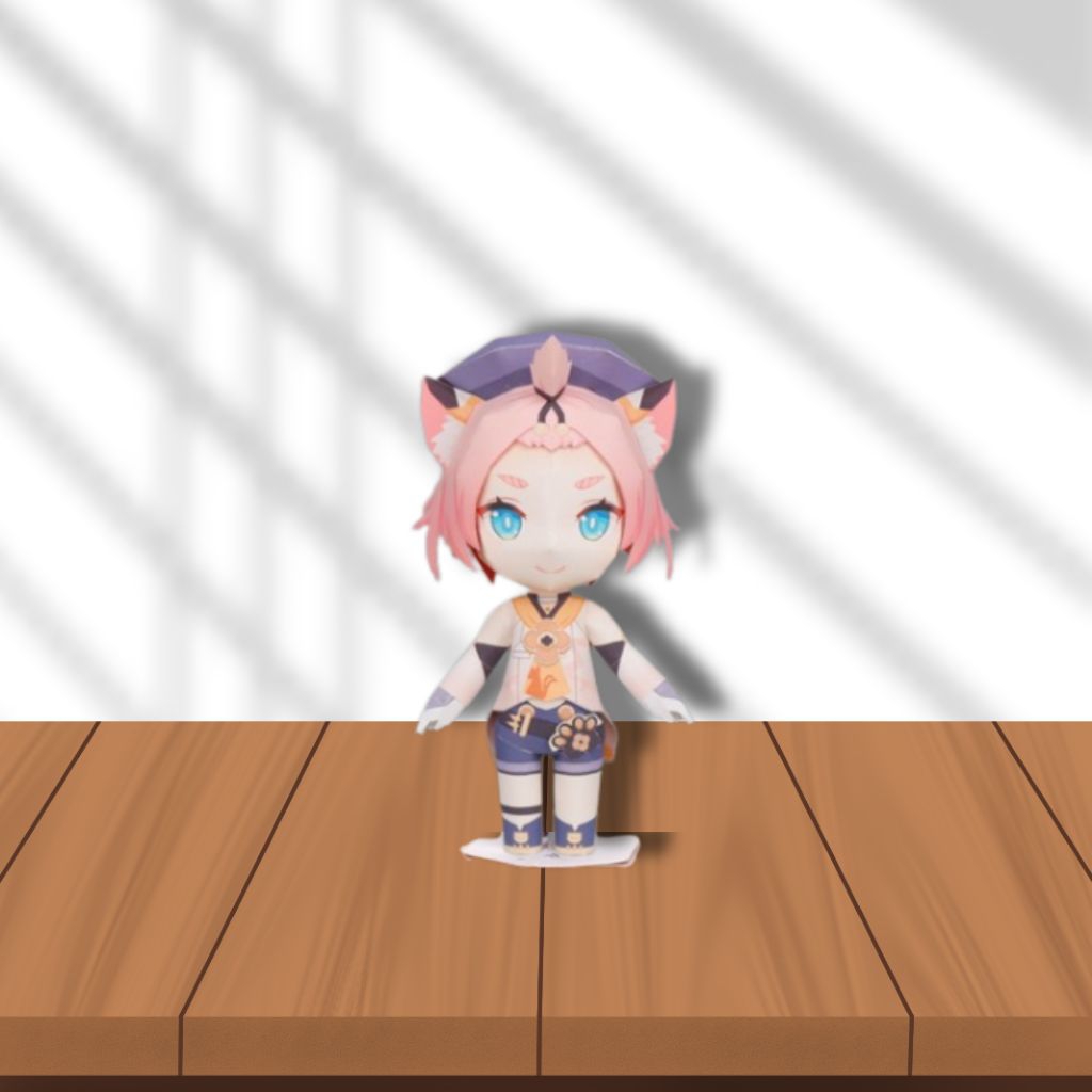 Jual Papercraft Diona Genshin Impact | Cetak Kertas Briefcard A4 | DIY ...