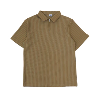 M231 Kemeja Pria Polo Halfzip Pendek Olive 1192A