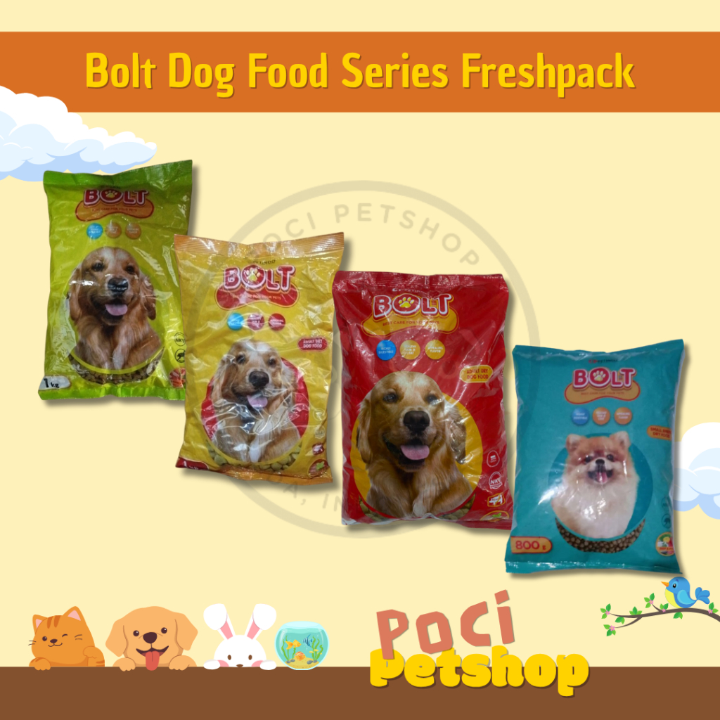 Jual Bolt Dog Food Makanan Anjing 1kg Kibble Bundar, Segitiga dan ...