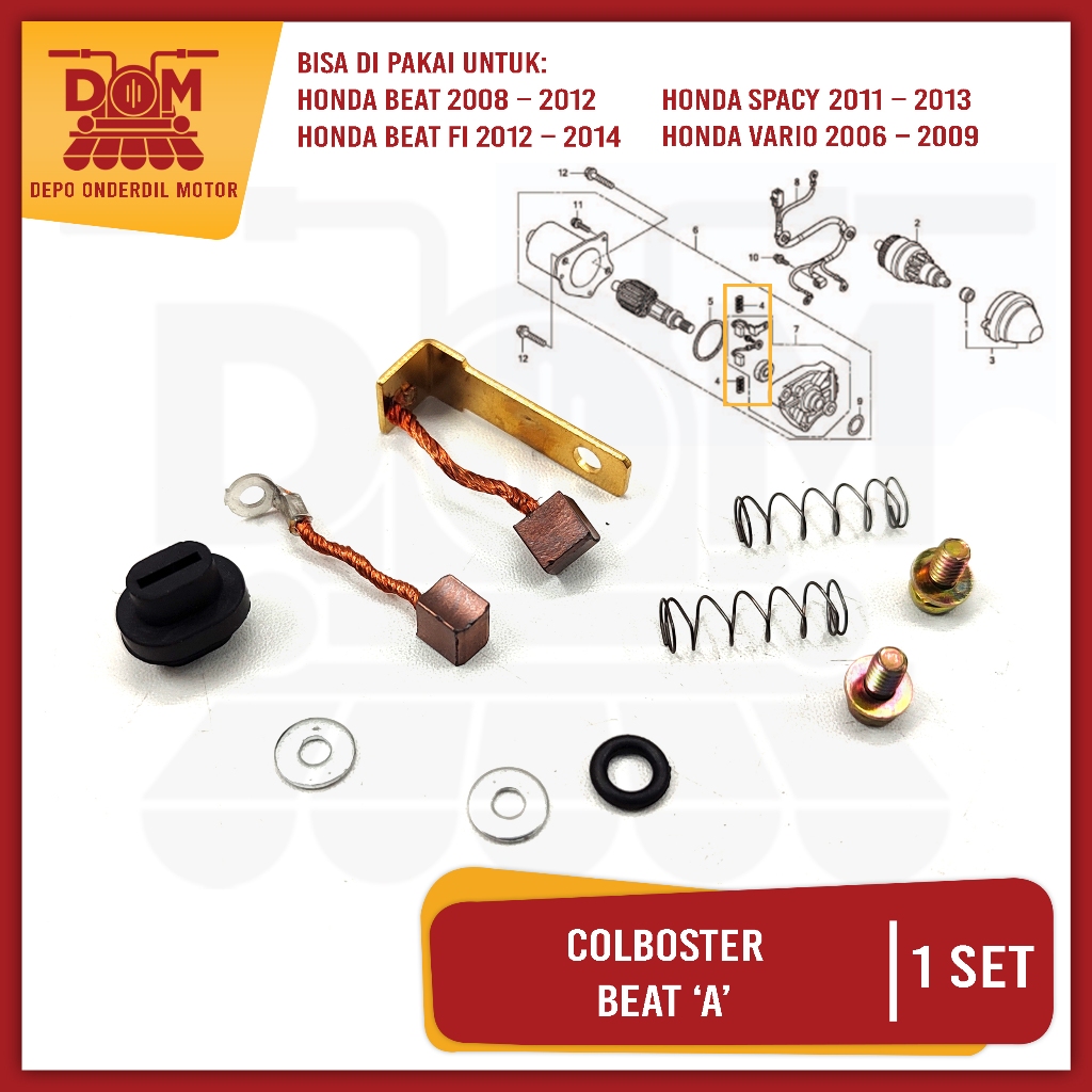 Jual Colboster Beat (PSP) Coalboster Kulstater Kolboster Arang Brush ...