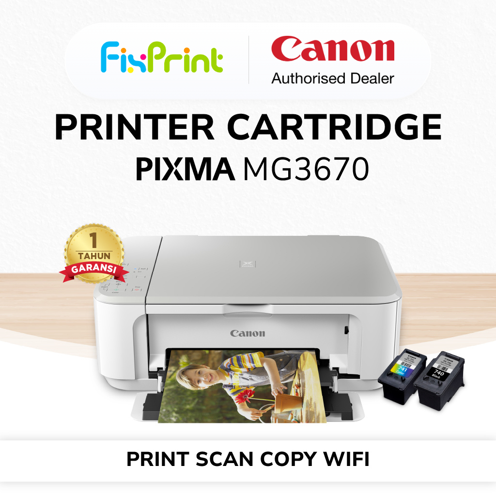 Jual Printer Canon MG3670 Black / Red / White Duplex WiFi Print Scan ...