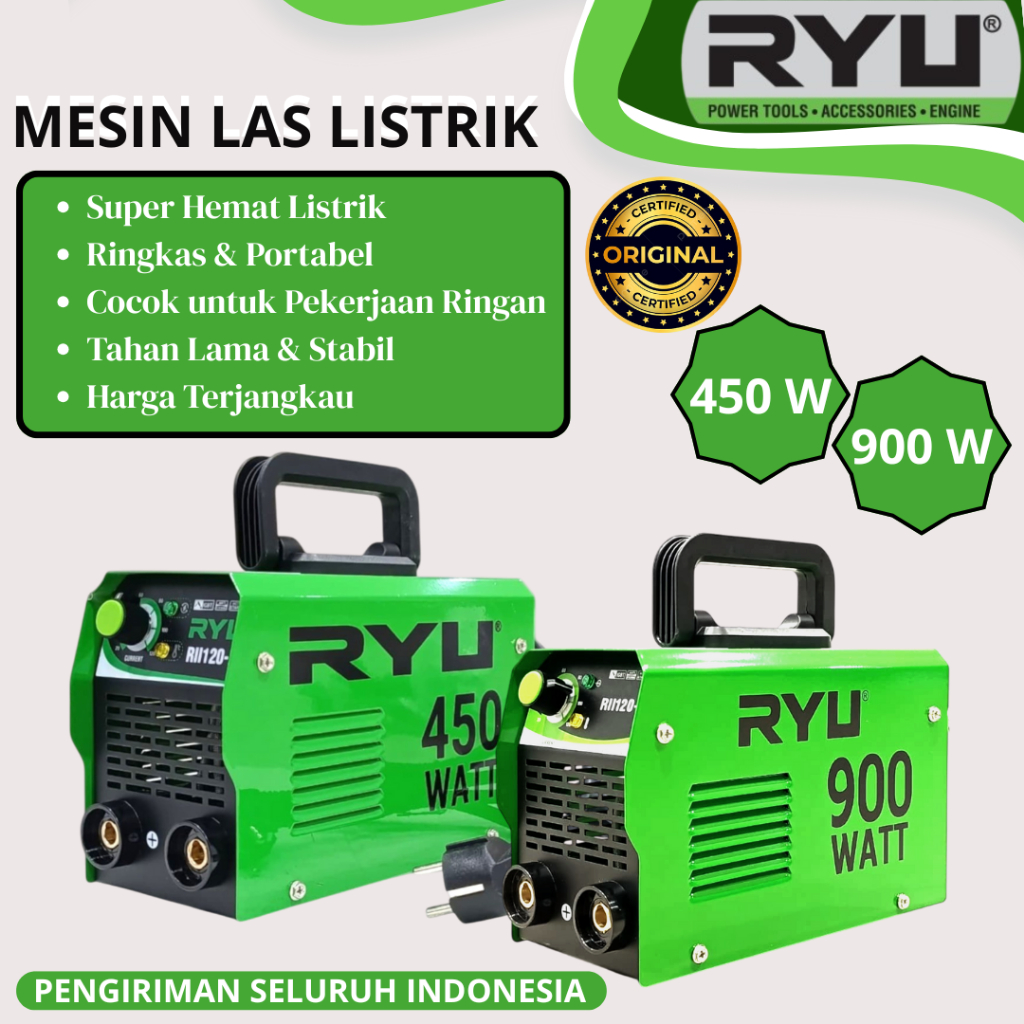 Jual Mesin Las Listrik RYU 450 W / 900 W Hemat Listrik Mesin Las Mini ...